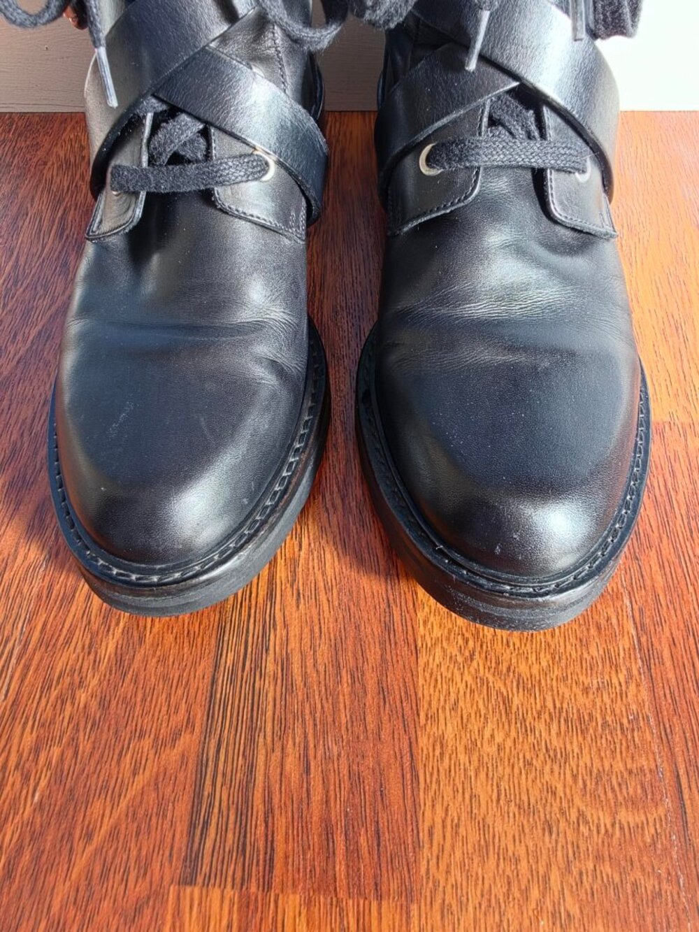 Allsaints Black Leather Boots (Size US 8) - Picture 2 of 10